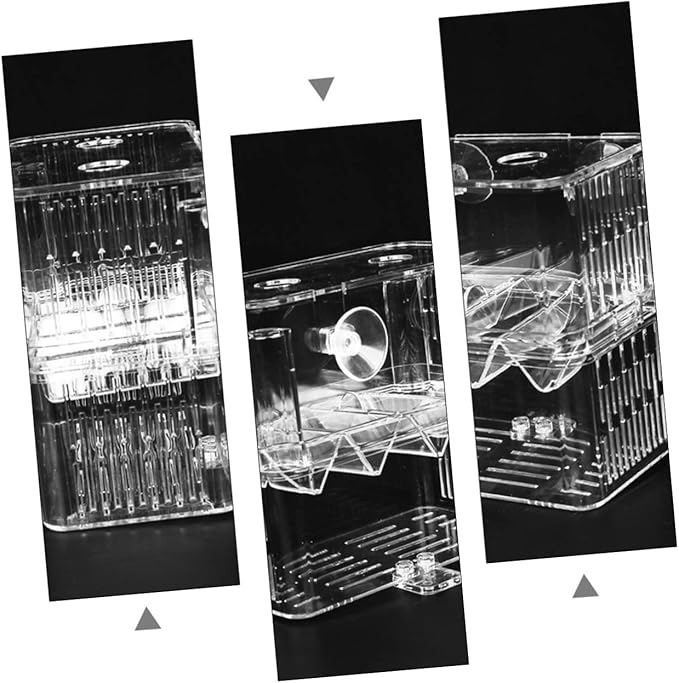 Happyyami 1pc Aquarium Breeding Box for Juvenile Fish Isolation Tank Cup Design Observation Safe for Fish Breeding for Fry and Shrimp Care