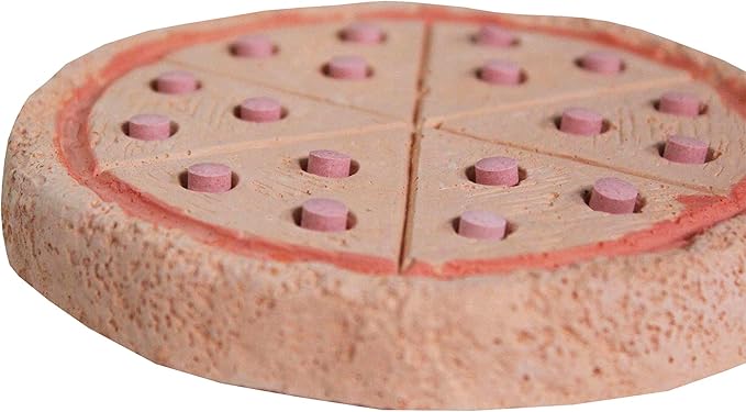 Penn-Plax Tweet Eats: Pizza Tweets â€“ Nutritious and Tasty Mineral Chew â€“ Safe for All Birds â€“ Keeps Beaks Trim and Conditioned â€“ 1 Piece