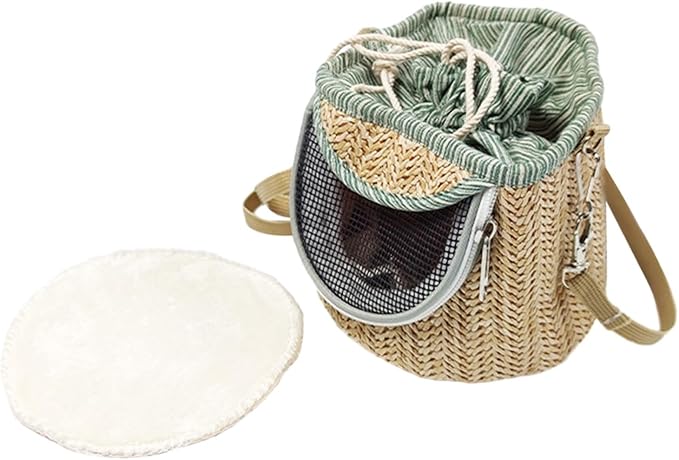 Bird Carrier Bag Shoulder Bag Cage Portable Cage Travel Bag Outdoor Parrot Bag Crossbody for Parakeets Small Birds Lovebirds- Light Green