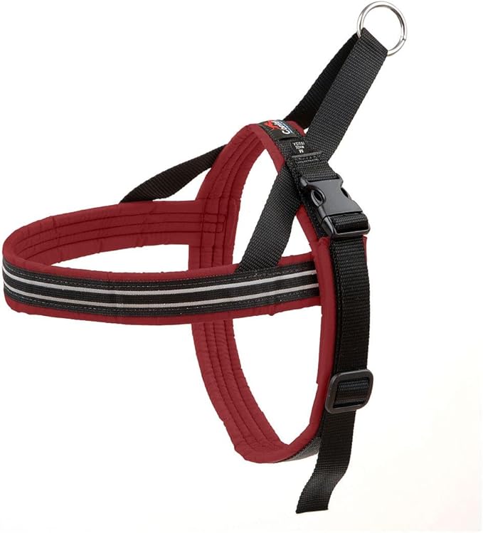 ComfortFlex Sport Dog Harness – No-Choke, Fully Padded, Non-Chafing Harness with Control Handle – Reflective, Lightweight, Adjustable for Active Dogs - Small/Medium, Bordeaux