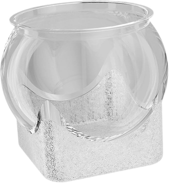Fish Tank Fish Bowl Aquarium Bowl Multifunctional Accessories,Clear for Home Decor Tabletop Ornament Turtle Viewing Tank, L