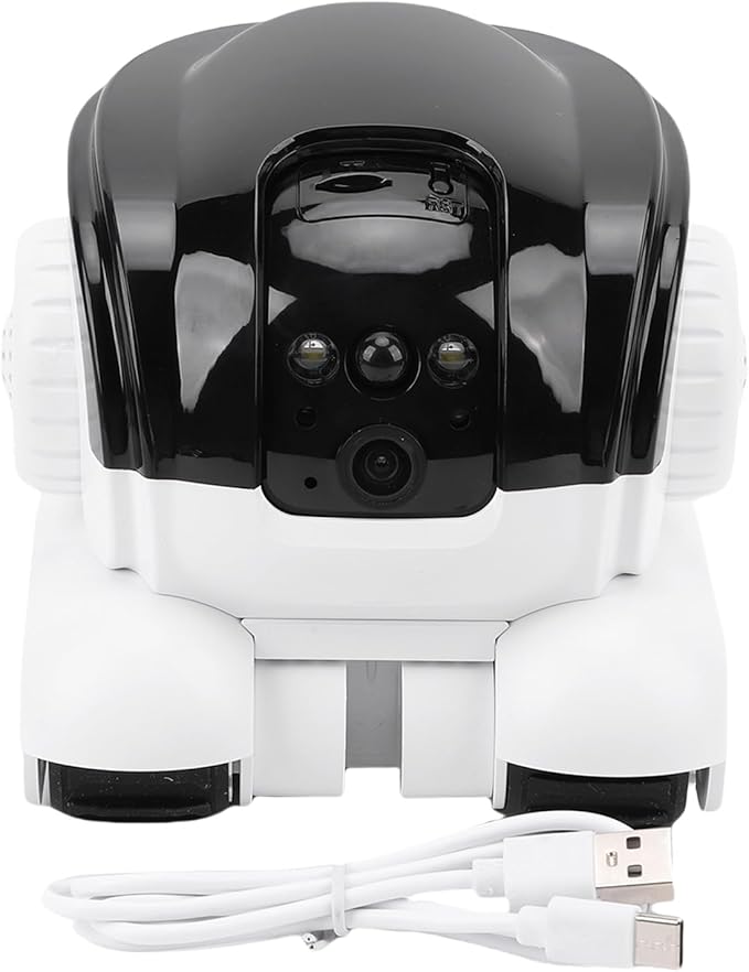 GOWENIC Moving Pet Camera, Smart Security Camera with APP, PIR Detection, Automatic Pet Tracking, Two Way Talk Interaction, Cloud Storage, for Home Office
