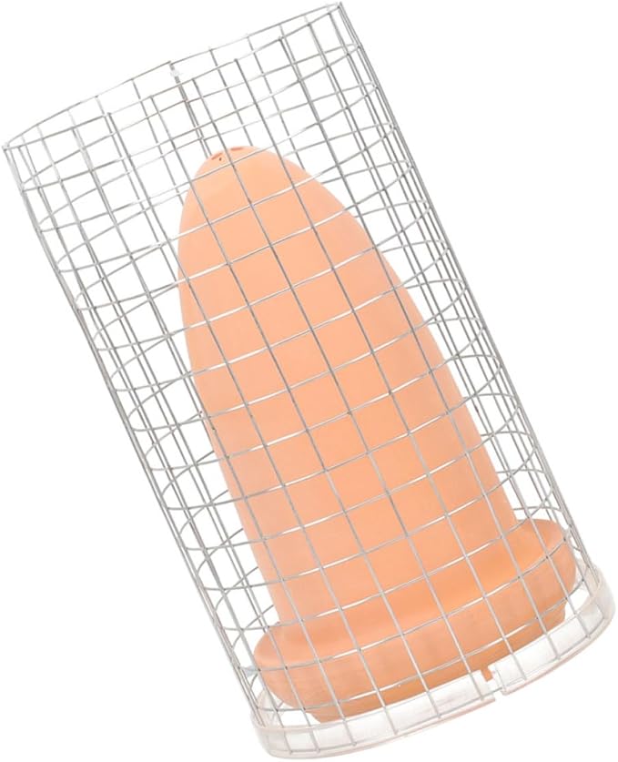 POPETPOP Fish Breeding Box with Ceramic Spawning Cones, Medium Size Breeding Tank with Protective Isolation Net and Lid for Angelfish, Discus, Shrimp Hatchery in Aquarium