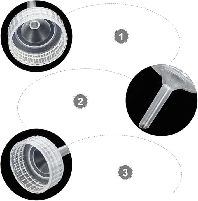20 Pcs Brine Shrimp Incubator Bottle Caps Aquarium Hatchery Kit for DIY Shrimp Egg Hatching