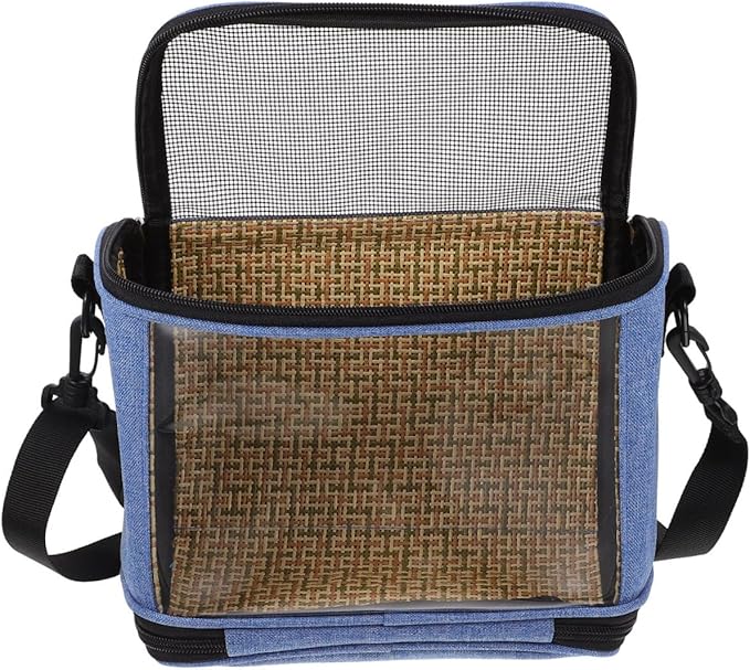 DOITOOL Crossbody Parrot Carrier Bag, Breathable Portable Bird Travel Pouch with Handle, Lightweight Outdoor Pet Storage for Small Birds