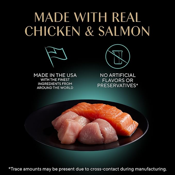Sheba Perfect Portions Kitten Wet Cat Food Pate Chicken Entree, Salmon Entree, and Turkey, 2.6 oz. Twin-Pack Trays (, 48 Servings), 24 Count (Pack of 2)