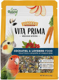 Vitakraft Sunseed Vita Prima Cockatiel and Lovebird Food 3 lb Bag with Wholesome Daily Nutrition Natural Seeds Grains Fruits and Vegetables Fortified with Vitamins Minerals for Strong Healthy Birds