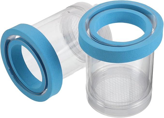 Yardwe 2pcs Floating Fish Breeder Box for Aquarium Tank, Plastic Floating Incubator Isolation Box with Suction Cups for Small Fish Breeding and Fry Separation