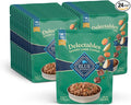 Blue Buffalo Delectables Natural Wet Dog Food Topper, Lamb Dinner 3oz (Pack of 24)