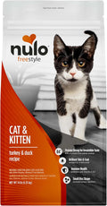 Nulo FreeStyle High Protein Cat & Kitten Food, Turkey & Duck Recipe - Natural Grain-Free Dry Cat Food with Omega Fatty Acids & Probiotics, 14 lb Bag