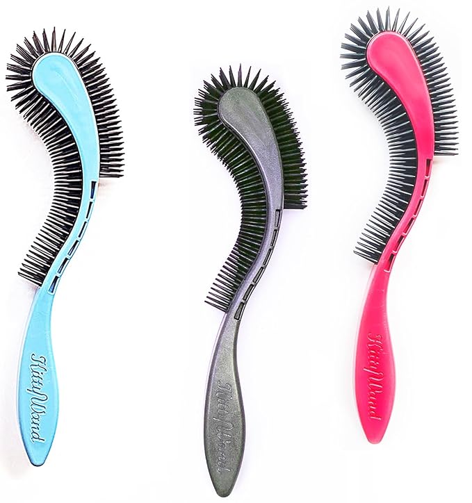 Cat Brush, Blue. Designed for Comfort, Created for Cats and Dogs. Ergonomic shape promotes stress free grooming. Great for long to short haired cats. Made in the USA.