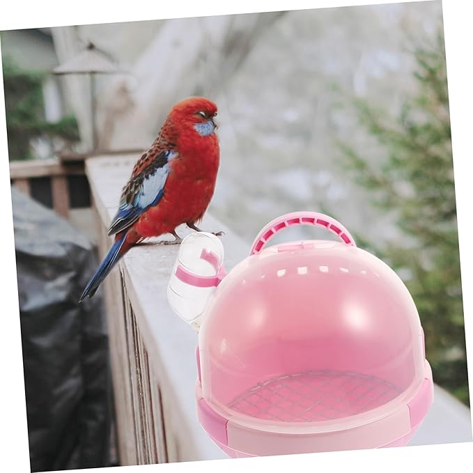 Milisten 1set Travel Parrot Cage Bird Carrier Portable Pet Parrot Cage Handheld Design
