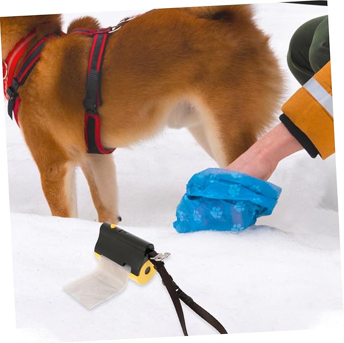 VICASKY LED PET Waste Bag Dispenser with Light Poop Bag Holder for Dogs and Cats Outdoor PET Supply Easy to Use