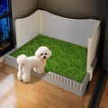 Oneluck Dog Litter Box with 3 High Pee Walls,30" x 22" Indoor Puppy Pee Pad Holder,Protection Wall Every Side for No Leak, Spill, Accident,Easy to Clean