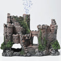 Aquarium Decorations- Castle Fish Tank Bubbler Decorations for Aquatic Pets to Breed Play and Rest Fish Decorations for Tank
