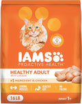 IAMS Proactive Health Dry Cat Food, Healthy Cat Food Dry Recipe for Adults, with Chicken 16 lb. Bag