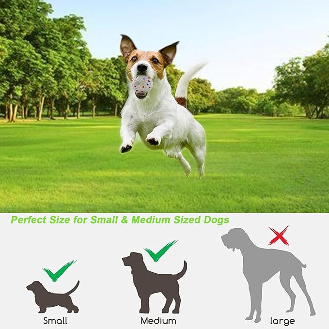 SOCO Automatic Ball Launcher for Dogs with Random Mode, 3 Settings to 45FT, Rechargeable Small Dog Ball Thrower with 4 2.2" ETPU Tennis Balls for Small Medium Breeds