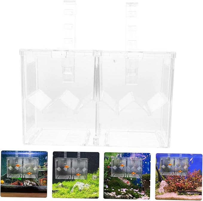 UPKOCH Aquarium Isolation Box for Fish Breeding Tank Hatchery Incubator Safe Separation Container for Juvenile Fish Easy to Clean Smooth Material Protects Fry