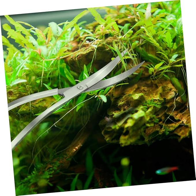 Stainless Steel Wave for Aquatic Plants Trimming Tools for Aquarium Maintenance Rustproof Design for Smooth Cutting and Easy Handling for Low-growing Carpet Plants