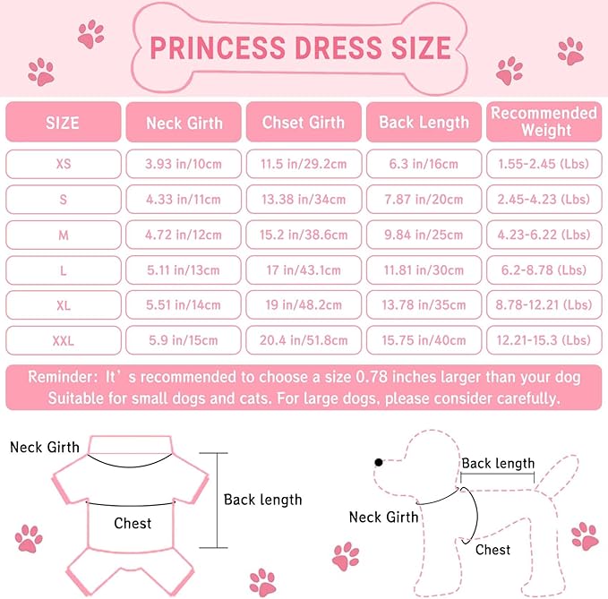 TAPBULL Dog Dresses, Fashionable Pet Dog Sweatshirt Clothes in Light Colors, Cute Cat Birthday Dress Outfit (Pink/Purple/Coffee 3-Pack), X-Large