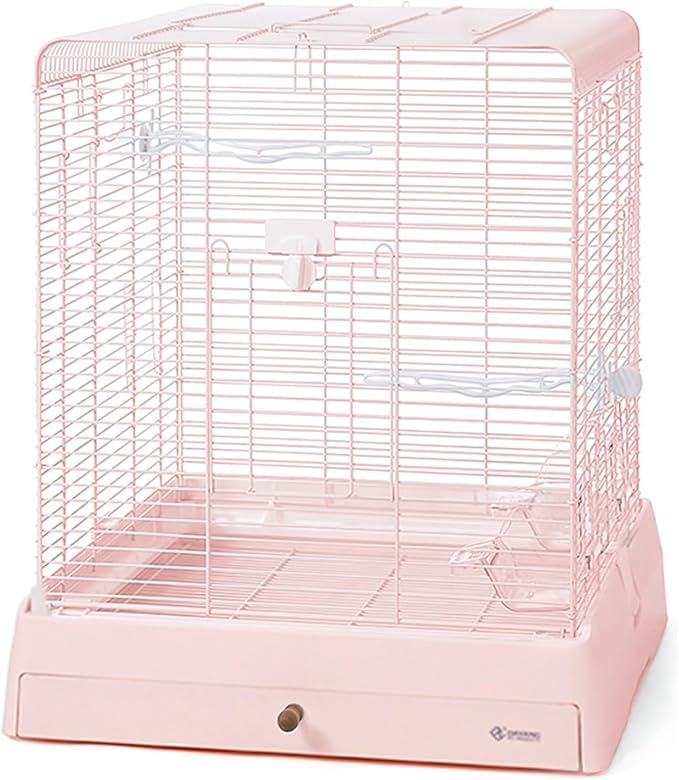 Bird Cage, Parakeet Cages, for Small and Medium-Sized Parrots Such as Budgies, Munias, Peonies, Pearls, Cockatiels, etc(Pink)