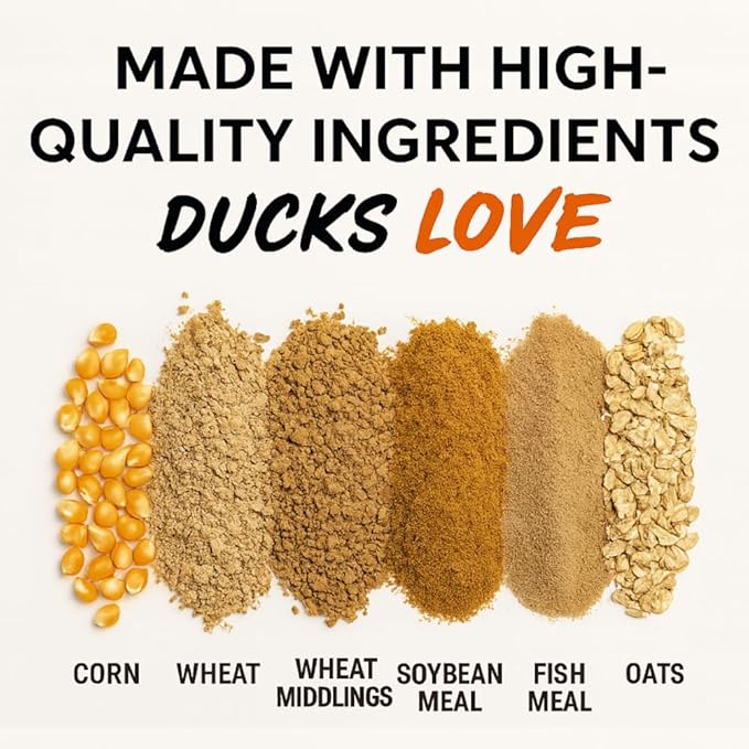 Duck Feeder Floating Duck Food Pellets for Ponds & Parks | Safe Feed for Ducks, Geese & Swans | Floats for Hours | with Niacin | Ditch The Bread, Feed The Revolution (5 lb)
