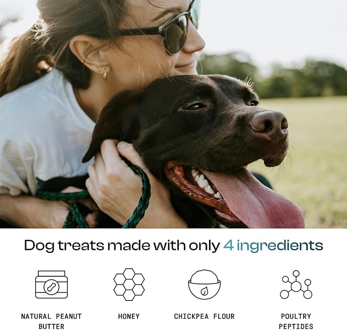 MDRNpup® Unique Dog Treats, Human Grade and All-Natural, Only Four Ingredients, High Protein - Amino Acids, Nothing Artificial, Soft Baked in The USA (13.2 Ounce, Chicken Peptide)