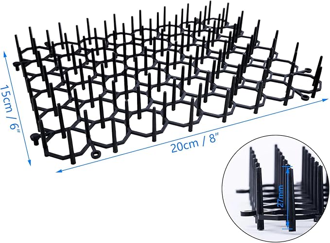 Cat Dog Deterrent Scat Mat for Cats Dogs with Spikes, Repellent Indoor Furniture, Outdoor Garden Fence Animal Barrier Set (24)