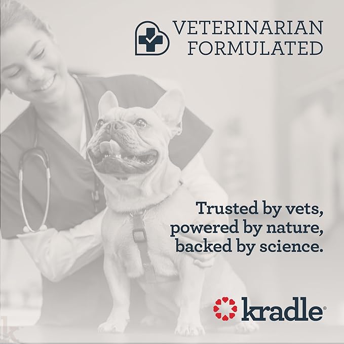 Kradle Hip & Joint Chews for Dogs - Glucosamine Chondroitin MSM Turmeric - Mobility Support for Large & Small Dogs - 75 Soft Chews + 4oz Spray