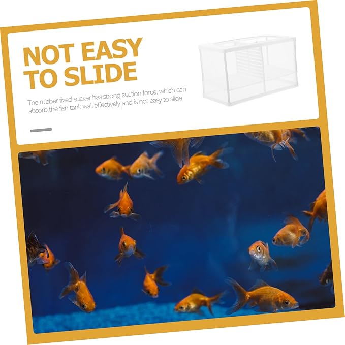 BESPORTBLE Aquarium Fish Breeding Box Isolation Net Incubator for Fish Tank High-Grade Material Increases Survival Rate Visible Mesh Design for Easy Observation