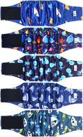 5 Pack Dog Diapers Male Reusable, Premium Belly Bands for Dogs, High Absorbing Male Dog Pee Wraps for Doggie in Incontinence or Excitable Urination and Training XXL