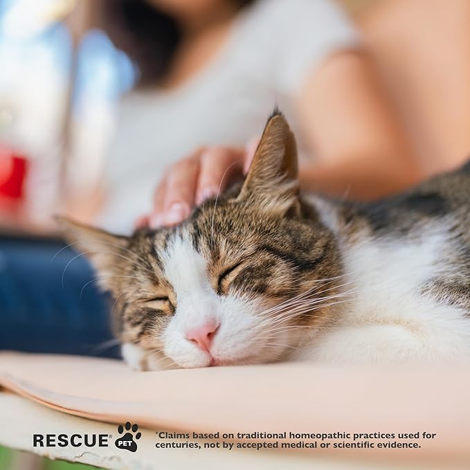 Rescue Remedy Pet Dropper for Cats - 10 mL - Stress & Tension Support for Cats with Bach Natural Flower Essences - Sedative-Free, Homeopathic Liquid Formula - For All Breeds, Ages & Weights