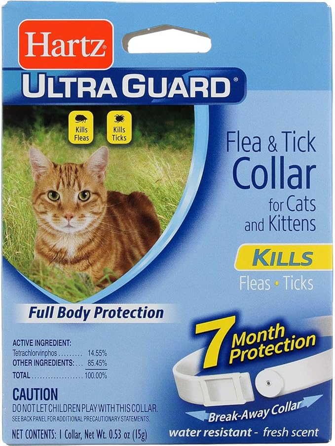 Hartz UltraGuard Flea & Tick Cat and Kitten Collar, White 1 ea