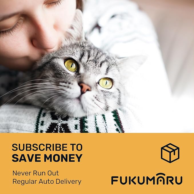 FUKUMARU Tofu Cat Litter - Natural, Unscented, Dust Free, Quick Clumping, 8lb x 2 Bags