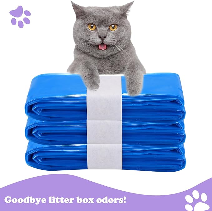 10 Pack Cat Litter Refills Scented Bag Compatible With Standard and Plus Disposal Cartridge, Universal Bags (Not Include Cartridge)