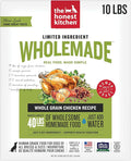 The Honest Kitchen Human Grade Wholemade™ Dehydrated Dog Food, Limited Ingredient Dog Food, Chicken, 10 lb (makes 40lbs)