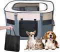 Dog Playpen Portable Cat Dog Playpen for Indoor & Outdoor Foldable Kennel Tent Crate,Water-Resistant Breathable Shade Cover, Dog Crate for Small Animals with Carrying Case