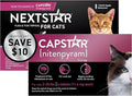 CAPSTAR Flea Treatment for Cats 2-25 lbs (6 Doses) + NEXTSTAR Flea and Tick Prevention for Cats Over 3.5 lbs (1 Dose) Bundle