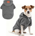 BEAUTYZOO Dog Hoodie with Leash Hole and Pocket,Dog Sweaters for Small Medium Large Dogs Boys Girls,Waffle-Like Laminated Cotton Warm Outfits for French Bulldogs, Pitbull, Winter Puppy Clothes Jacket