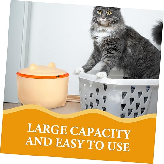 1Set Sealed Cat Litter Trash Can with Lid Included Easy Maintenance Pet Waste Container for Home Use Design for Odor Prevention for Bathroom