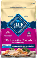 Blue Buffalo Life Protection Formula Small Breed Senior Dry Dog Food, Supports Joint Health and Immunity, Made with Natural Ingredients, Chicken & Brown Rice Recipe, 5-lb Bag