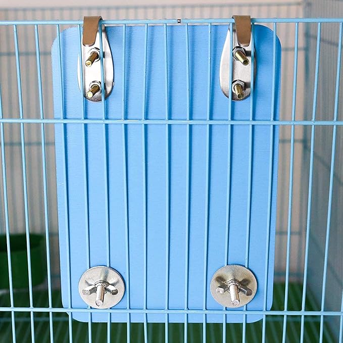 7" Bird Mirror with Rope Perch Bird Toys Swing, Comfy Perch for Greys Amazons Parakeet Cockatiel Conure Lovebirds Finch Canaries