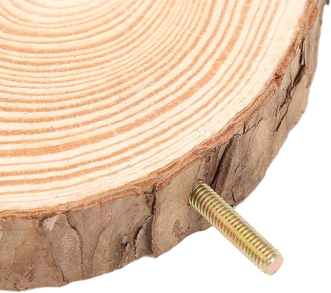 Round Wooden Spring Bird Board, Parrot Perches Stand Toy Bird Parrot Perch for Small Parakeets Cockatiels Hamster Cage Accessories (6cm)