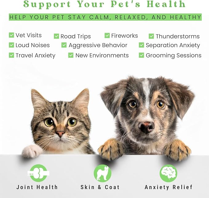 Pack of 2 Hemp Oil for Dogs and Cats – Helps with Skin, Coat & Health – Premium Fish Oil Blend – Improves Immune System & Нiр Jоint Hеalth - Natural Ingredients - Made in USA (1oz)