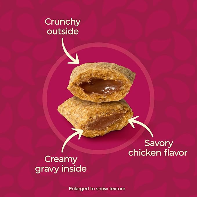 Meow Mix Gravy Bursts Chicken Flavored Cat Treats, 6.3 Oz. Bag (Pack of 5)