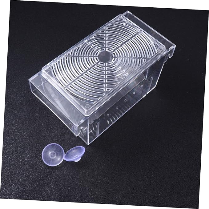 Fish Tank Breeding Box Acrylic Isolation Hatchery Tank with Removable Divider for Aquarium Fish Breeding and Fry Hatching