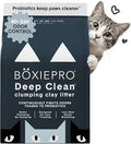 Boxie Probiotic Cat Litter, 40 Day Odor Control, Clumping Clay Kitty Litter, Odor Eliminating Probiotics, Dust-Free, No Fragrances No Fillers, 28 lb
