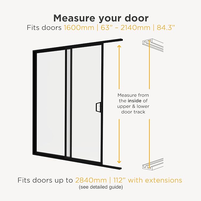 Hakuna Pets V2 Patio Pet Door Screen Insert Panel for Sliding Doors, Fits Door Track Min Ht 55.12" to Max Ht 84.25",UV Resistant Mesh, Locking Magnetic Dog Door, Easy Install and Removal,Small,Black