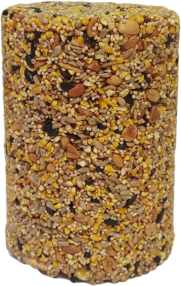 Songbird Treats Seed Towers| 4-5 lb Large Seed Log Towers for Wild Birds (Woodpecker Crunch)
