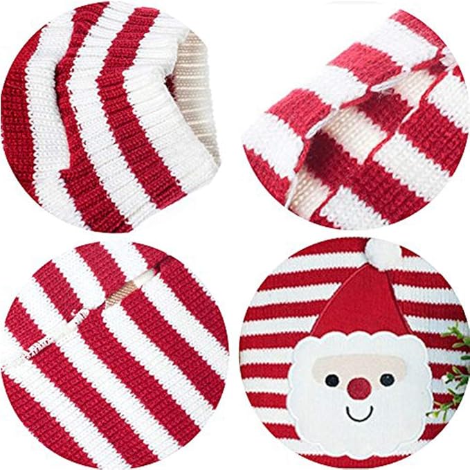 Cat Sweater Christmas Santa Claus Pet Cat Winter Knitwear Warm Clothes